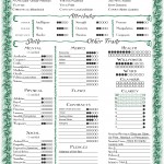 Dalia Character Sheet English