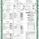 Silke Character Sheet English