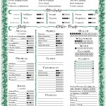 Jonathan Character Sheet English