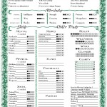 Sandra Character Sheet English