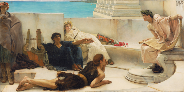 A Reading from Homer by Sir Lawrence Alma-Tadema
