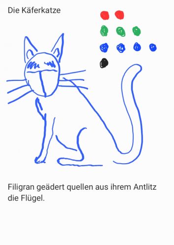 [German] Die Käferkatze - ein Monostichonmonster für Beutelschneider