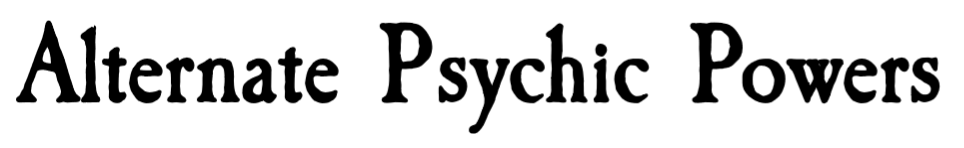Epic Roleplay - Alternate Psychic Powers