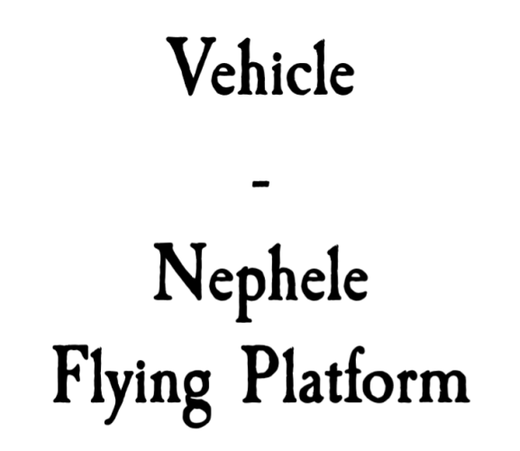 Epic Roleplay: Vehicle - Nephele Flugplattform