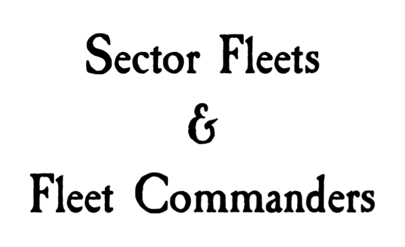 Epic Roleplay: Random Sector Fleets and Fleet Commanders